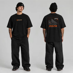CAMISETA QIX REVOLUTION PRETA