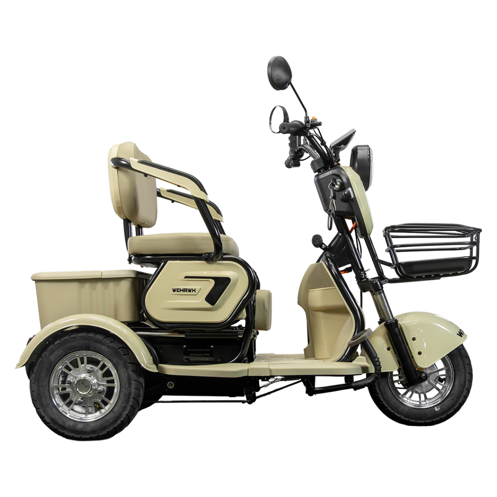 Triciclo Elétrico 3 Lugares WeHawk Multi 3 WX-T03 | Motor 800W | Bateria Chumbo 48V 20Ah — imagem 2 de 2