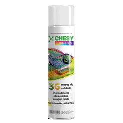 Kit 6 tintas Spray Metalico Branco Fosco Lata 400ml Chesy