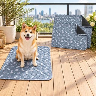Tapete Higiênico Reutilizável Lavável Cachorro Absorvente Impermeável Econômico Antiderrapante Pet Gato