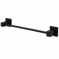 Porta Toalha Banho Toalheiro para Banheiro Gancho Luxo Modelo Grécia Preto