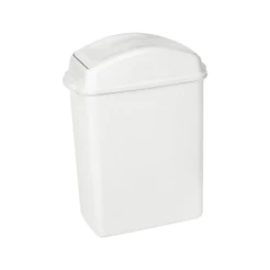 Lixeira Plástica com Tampa Basculante 20,5L Branca Sanremo
