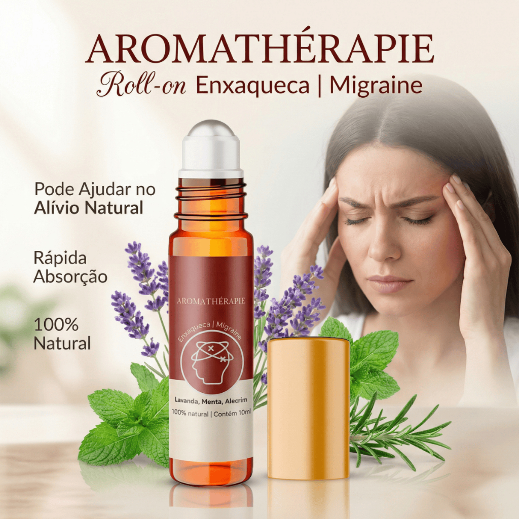 Aromaterapia Enxaqueca Plus Blend Óleos Essenciais Aromathérapie em Oferta na Shopee