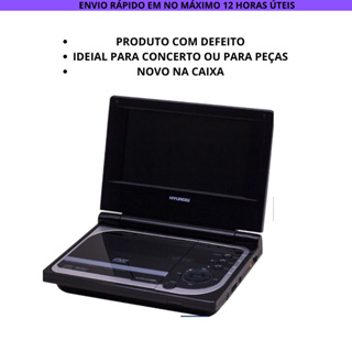 DVD Player Portátil Hyundai HY-9921PDVD Tela 7'' COM DEFEITO Para Conserto ou Peças em Oferta na Shopee