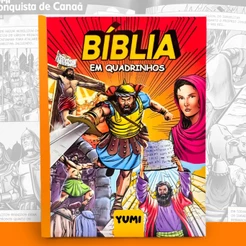 Heróis da Bíblia para Jovens em Quadrinhos Histórias Bíblicas Antigo e Novo Testamento Edição Grande