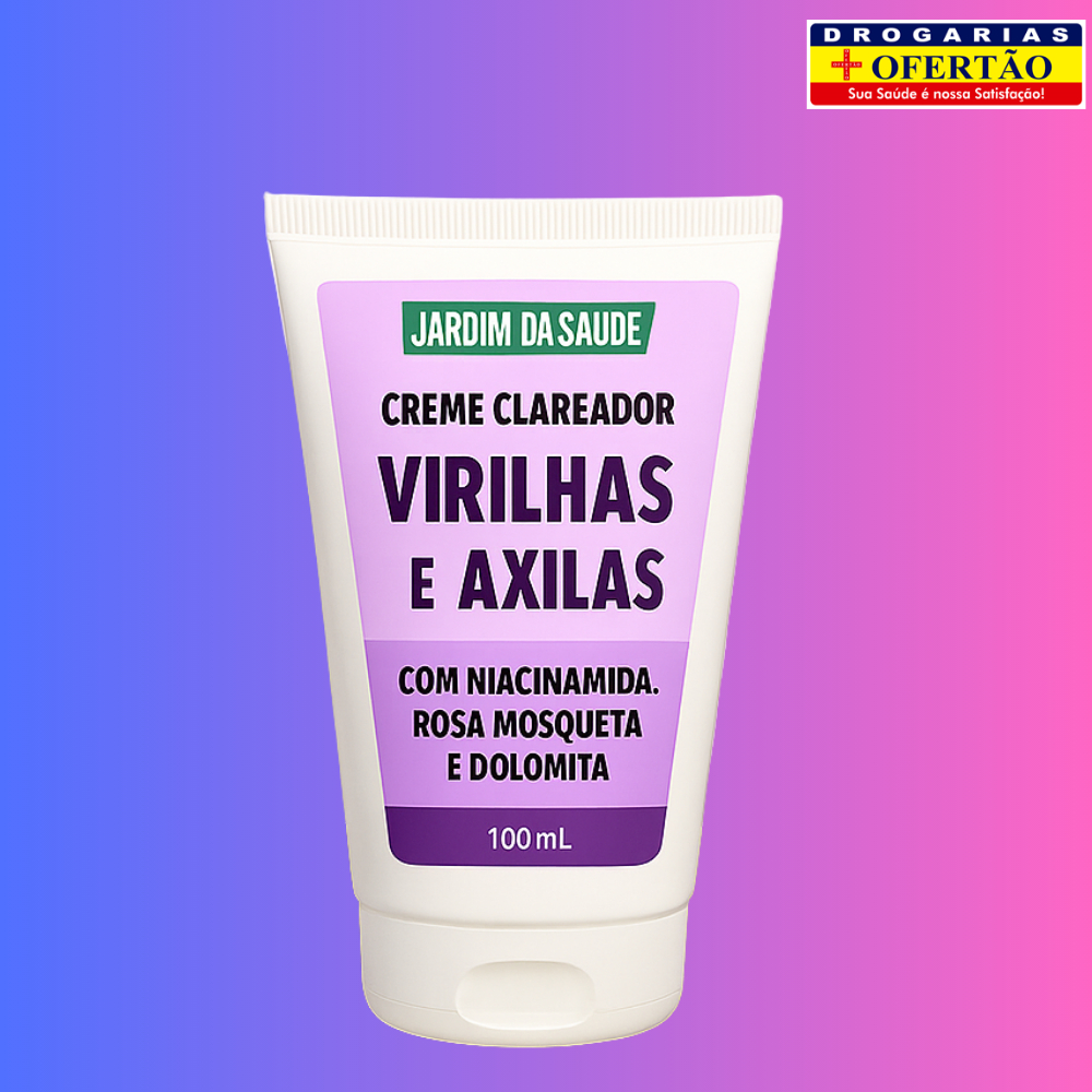 Creme Super Clareador Concentrado de Axilas e Virilhas, cotovelos com Niacinamida 100ml Clareador intimo
