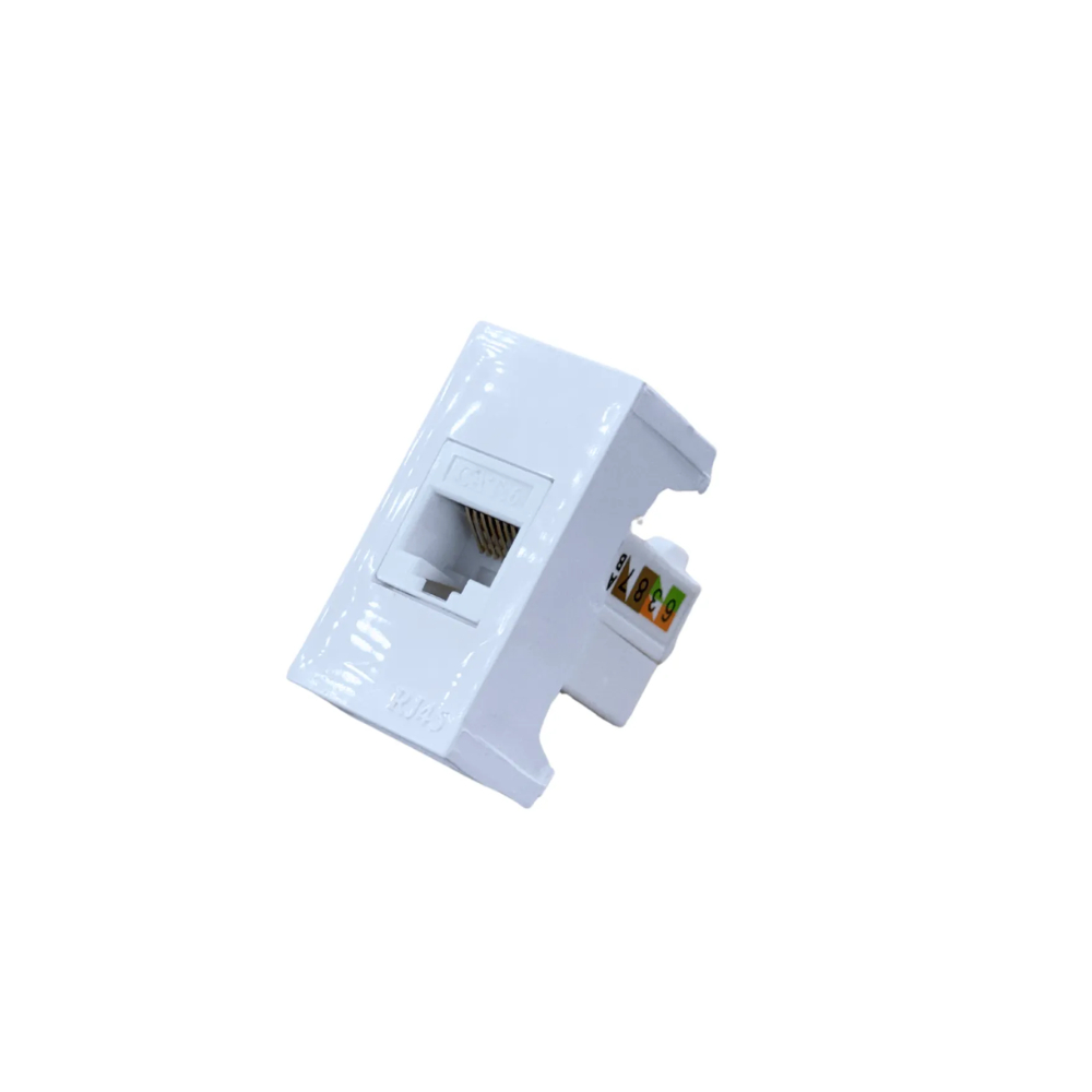 Módulo RJ45 CAT6 Branco Ilumi