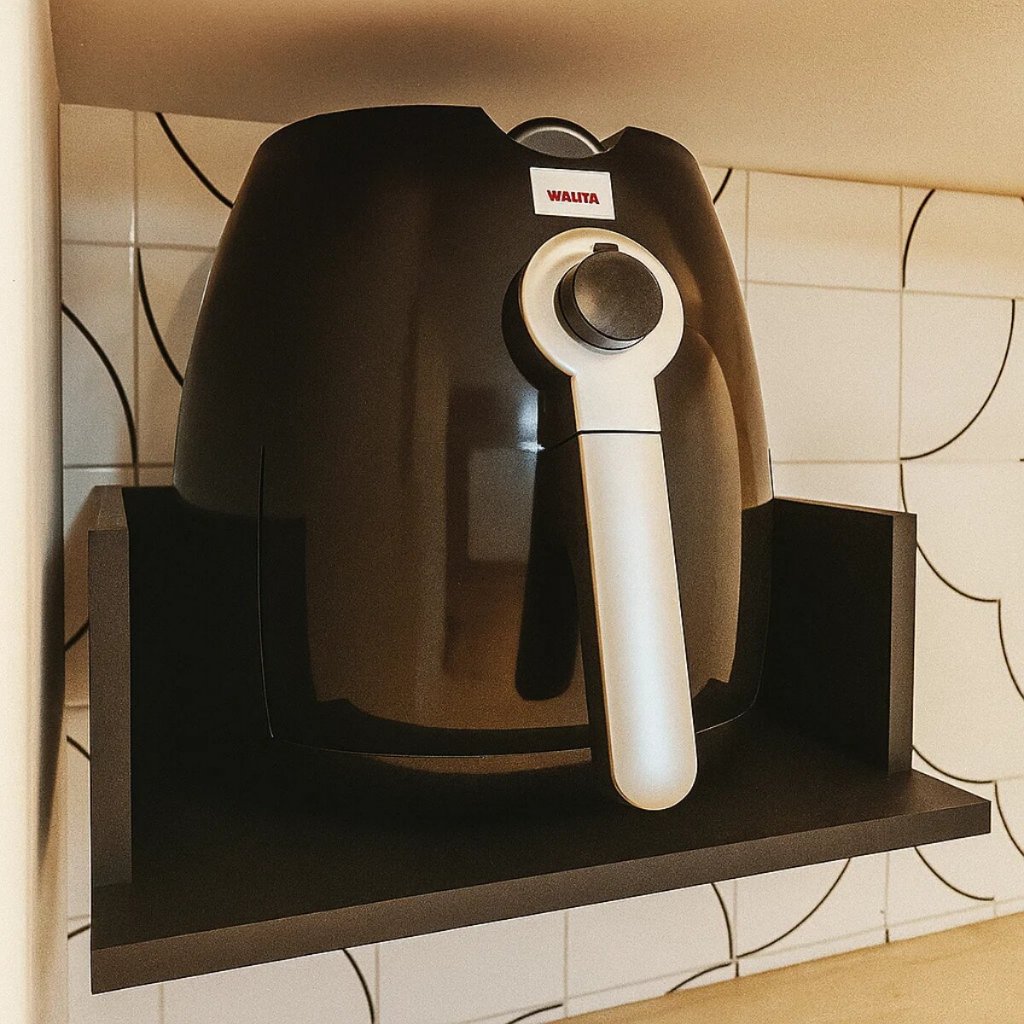 Suporte Nicho AirFryer MDF - Medidas por Litragem em Oferta na Shopee