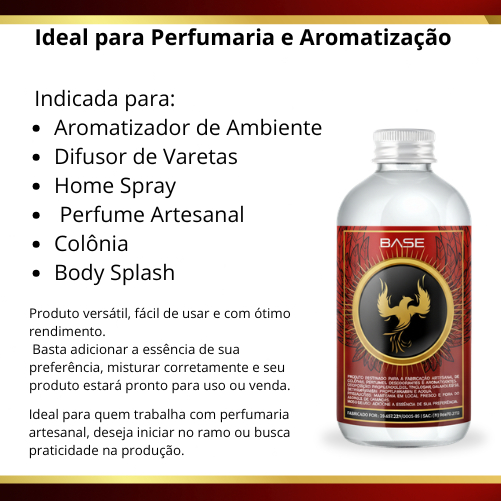 Detalhes do Kit Perfume Artesanal Essência 100mL + Preparo 500mL Para Fazer Perfume, Colônia e Body Splas
