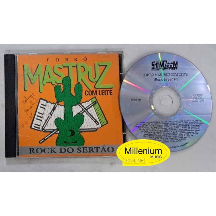 CD Forró Mastruz Com Leite Rock Do Sertão Volume 4 - 1994 Original Gravadora Colecionador Ótimo Estado