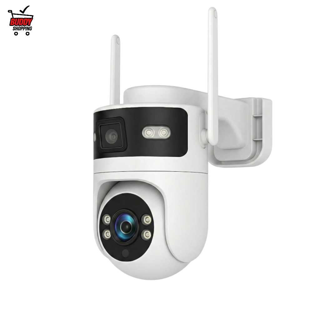 Lelong Câmera IP Segurança Externa Lente Dupla 2MP+2MP Wi-Fi Visão Noturna Branca LB-CA253 em Oferta na Shopee