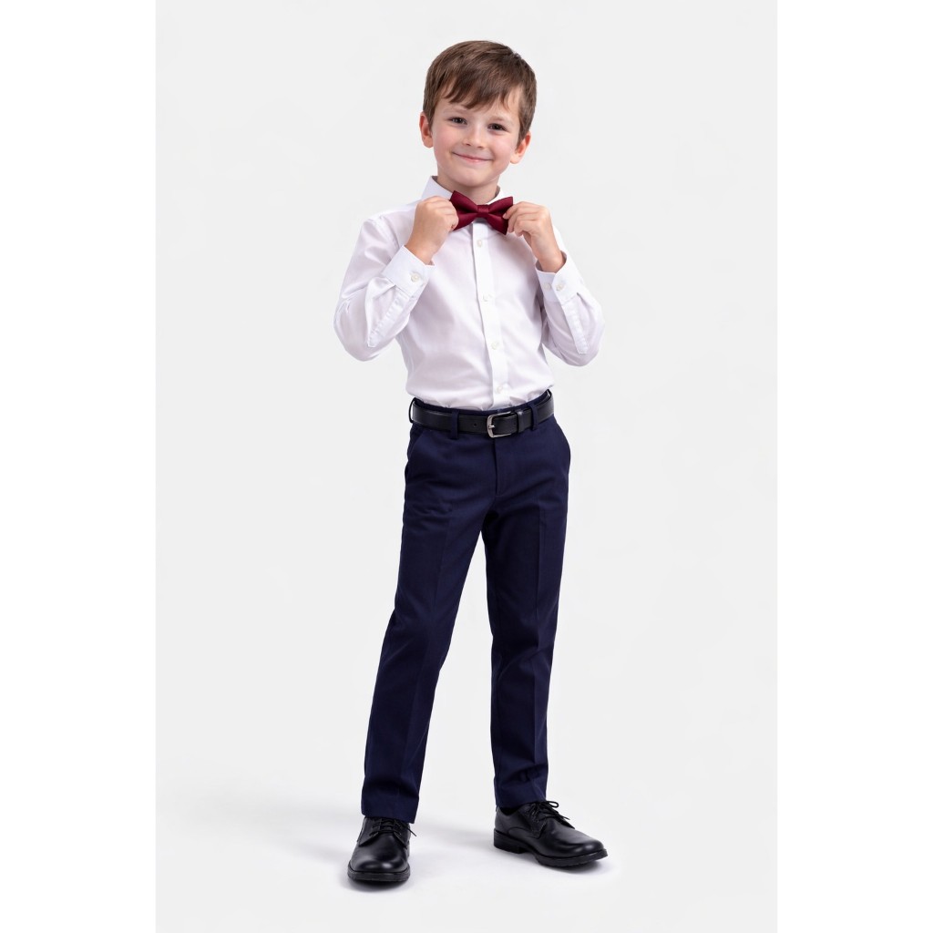 Blusa Social Infantil Masculina Tecido Não Amarrota Nem Amassa Para 2 A 10 Anos