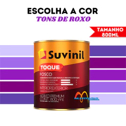 Tinta Acrílica Fosco 800ml Tons De Roxo Parede Toque Fosco Suvinil