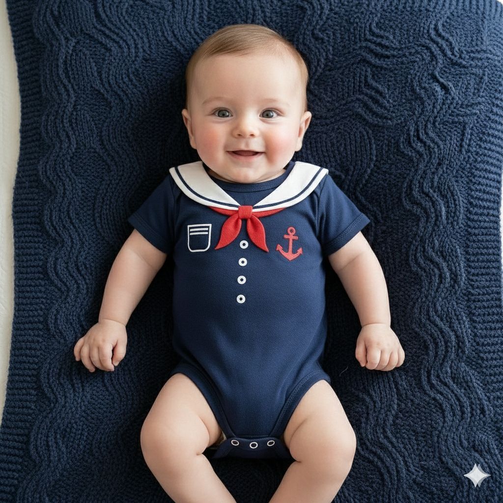 Body Bebê Marinheiro Roupa Infantil Algodão Premium Confortável Menino Menina em Oferta na Shopee