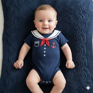 Body Bebê Marinheiro Roupa Infantil Algodão Premium Confortável Menino Menina em Oferta na Shopee