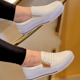 Tênis Feminino Slip On Sem Cadarço 34 ao 43 Leve Confortável Macio Anatômico Ortopédico Casual em Oferta na Shopee