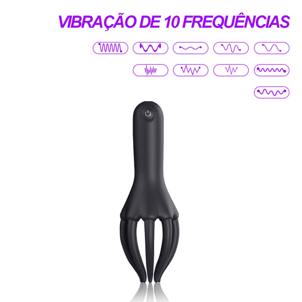 Masturbador Masculino Polvo 10 Frequências Vibratórias Recarregável em Oferta na Shopee