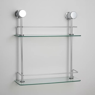 Porta Shampoo Prateleira Vidro 6mm Banheiro Parede Box Reto Luxo Duplo 30cm Incolor em Oferta na Shopee