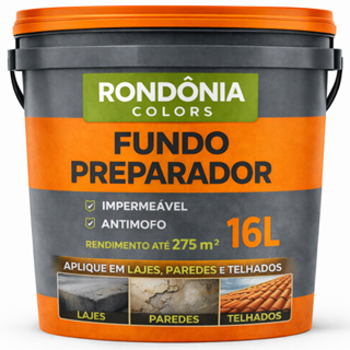 Fundo Preparador Paredes base Água 16/3,6 Litros incolor paredes externas e internas Rondônia Colors em Oferta na Shopee