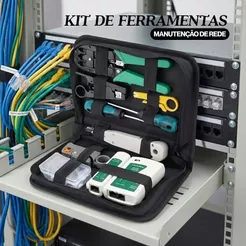 Kit de Ferramentas Para Manutenção de Rede Informática Internet Testador de Cabos Alicate de Crimpa