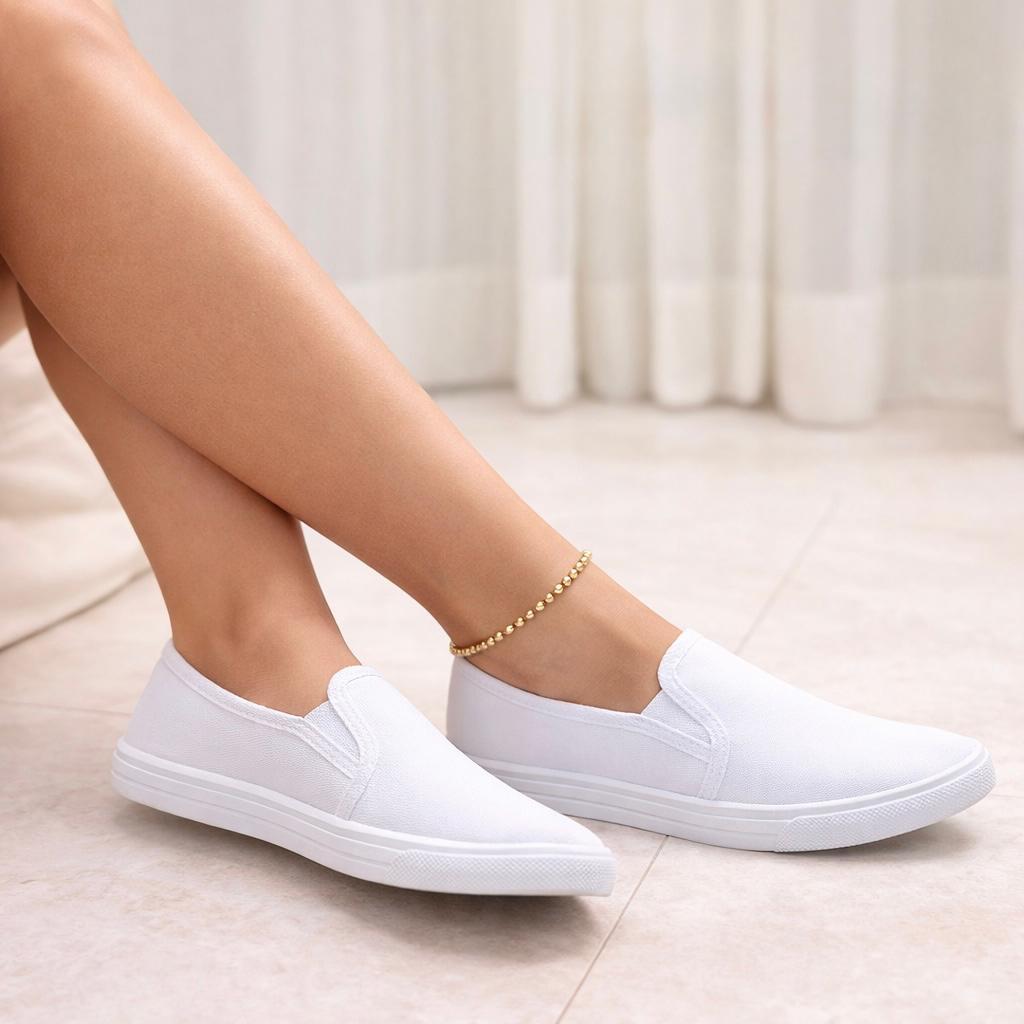 Tênis Casual Iate Calce Fácil Feminino Alta Qualidade - Envio Imediato em Oferta na Shopee