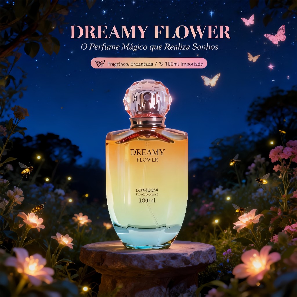 Perfume Feminino LONKOOM Dreamy Flower - 100ml  Fragrância Floral e Sonhadora em Oferta na Shopee