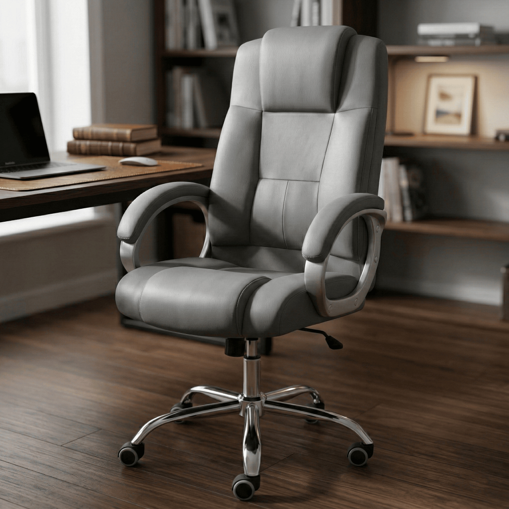 Cadeira Presidente Executiva Ergonômica com Acabamento Premium
