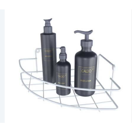 Suporte de Canto Porta Shampoo Cantoneira Multiuso Organizador Banheiro Cozinha Lavanderia.