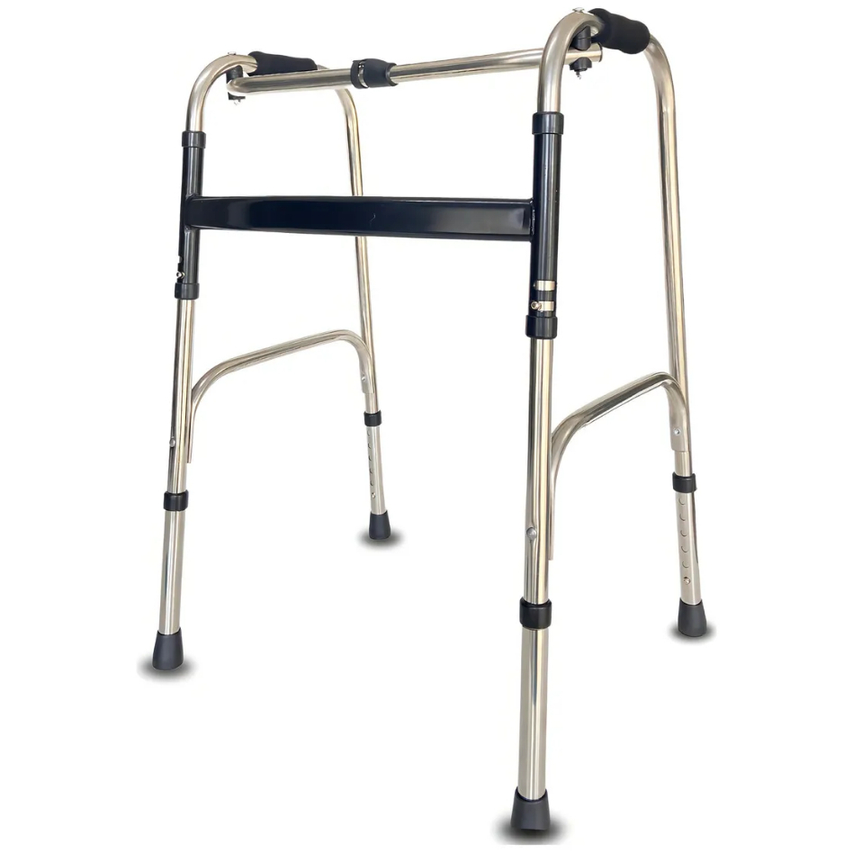 Andador Para Idoso Ortopédico 2 Barras Em Aço Dobrável 120kg em Oferta na Shopee