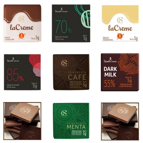 10 Tablete de Chocolate 5g CACAU SHOW