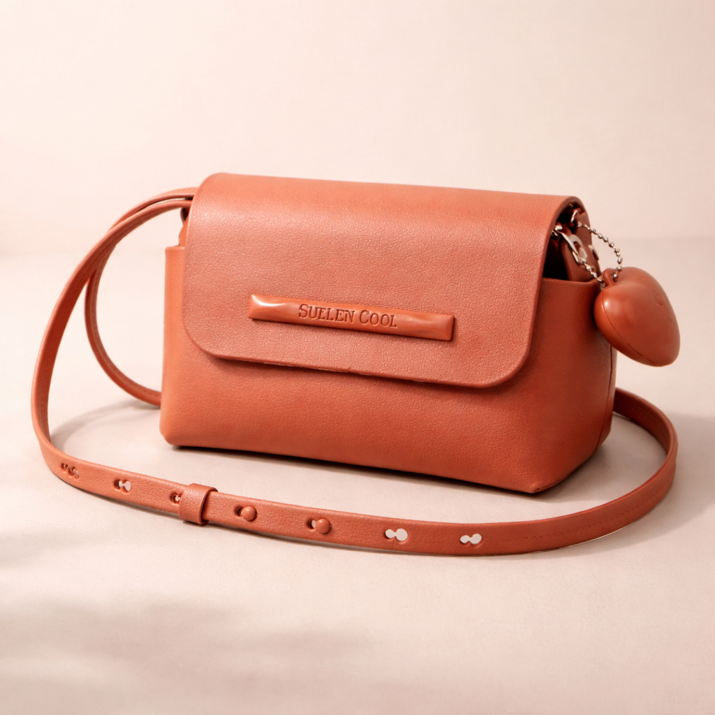 Bolsinha Feminina Pequena Suellen com Coração – Clutch, Necessaire Porta Maquiagem