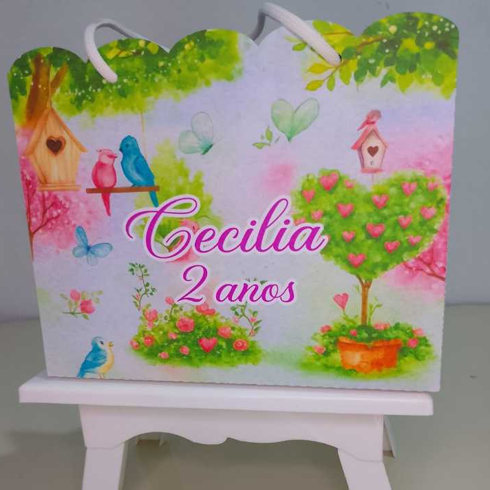 Sacolinha JARDIM ENCANTADO / Borboletas/Personalizado/sacolinha/Lembrancinha/Mimos/Aniversario Encantado.