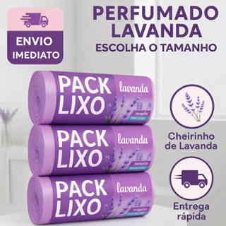 Saco de Lixo Lavanda Neutralizador de Odor Pia e Banheiro Escolha o Tamanho - Extrusa-Pack em Oferta na Shopee
