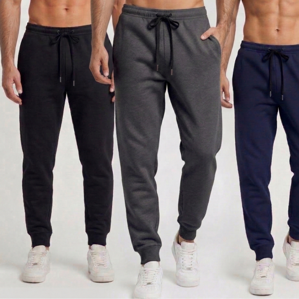 Calça Moletom Masculina Jogger Flanelada – Algodão Peluciado Quentinha Inverno Casual