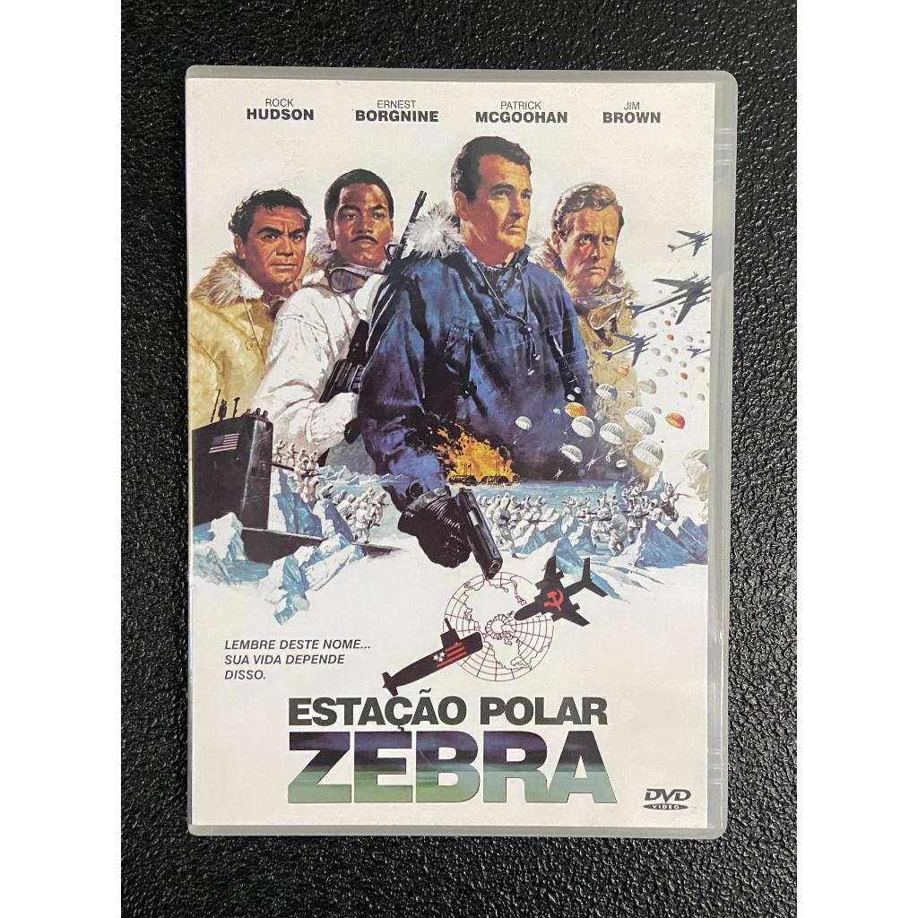 Dvd Estação Polar Zebra - Patrick Mcgoohan, Ernest Borgnine, Jim Brown, Rock Hudson original