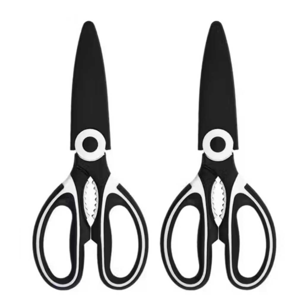 Tesoura Cozinha Inox Multifuncional Frango Carne Abridor Garrafa Quebra Nozes Peixe Legumes Cortar