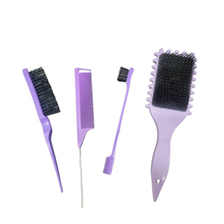 Kit Escovas para Penteado e Finalização Baby Hair + Pente de Cauda Provocadora+ Escova Modeladora Profissional Onda em Oferta na Shopee