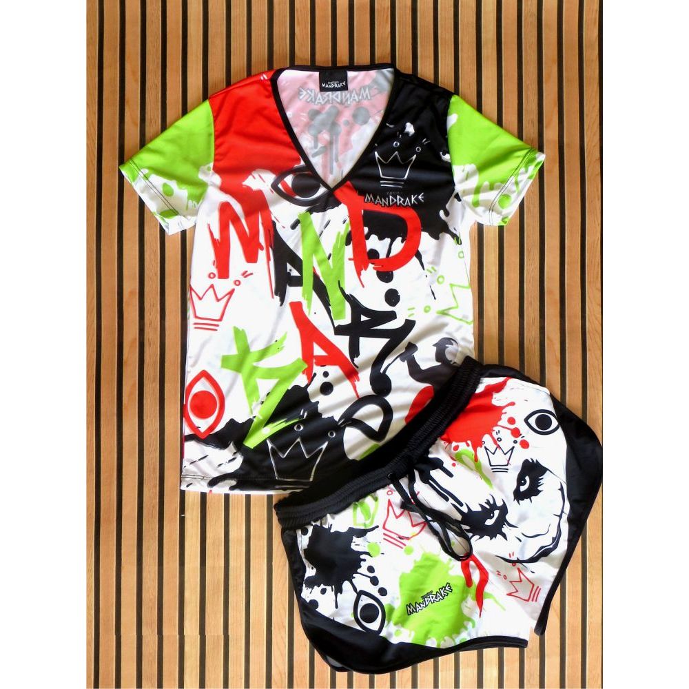 Kit Império Mandrake Cria de Quebrada Favela babylook + Short Cod 37