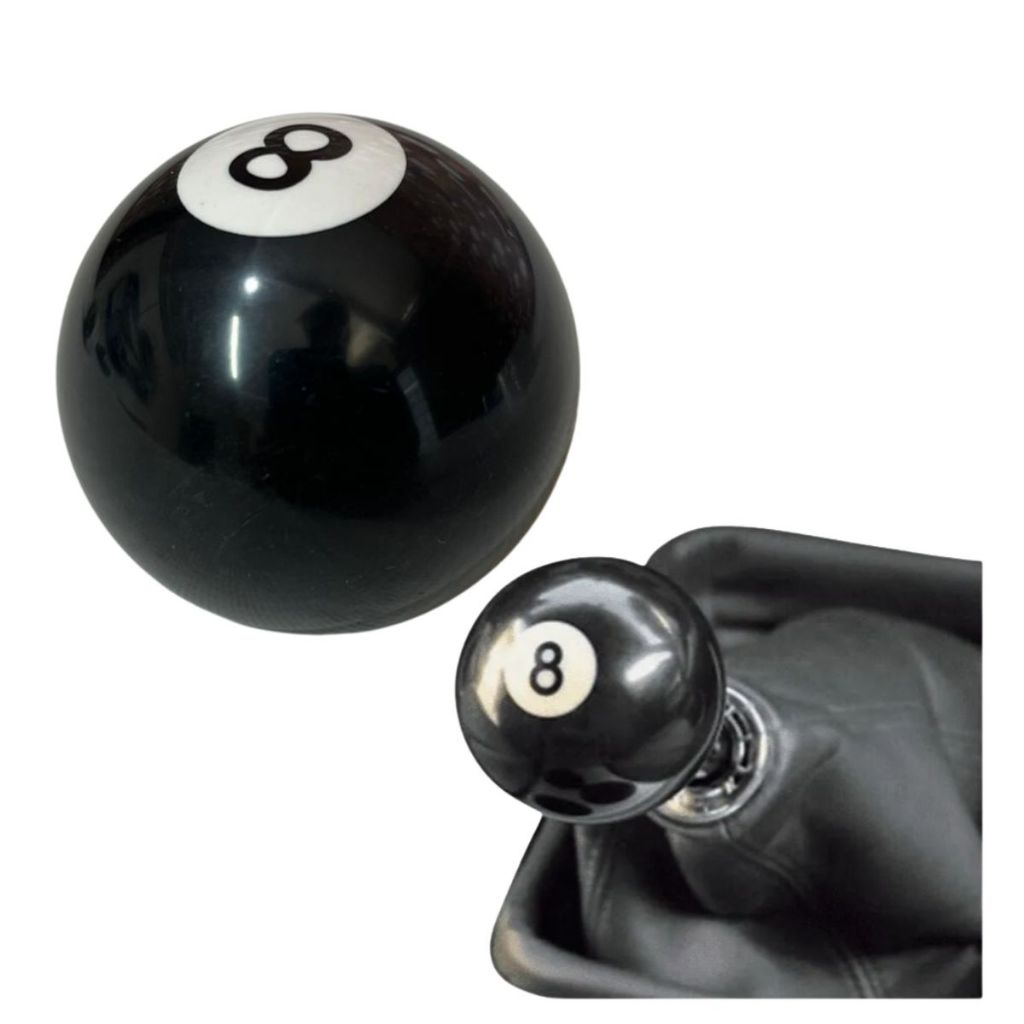 BOLA MANOPLA CAMBIO SINUCA N8 UNIVERSAL - BUCHA ADAPTACAO P/TODOS OS VEICULOS