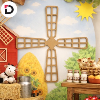 Cata Vento Moinho Cenário Festa Recorte MDF Hélice Moinho 80x80cm Decoração Parede / Festa Fazendinha Country Festa em Oferta na Shopee