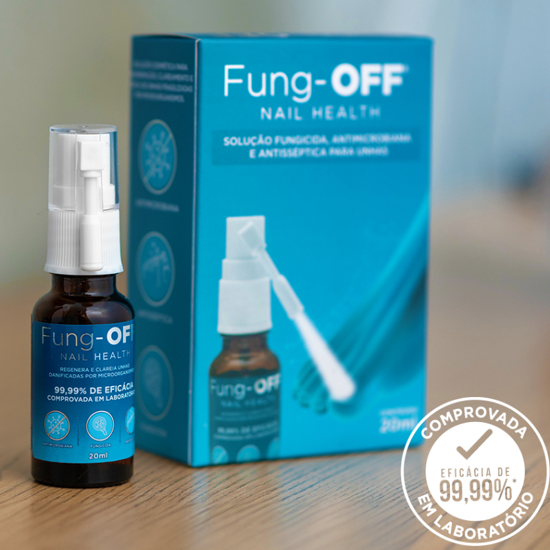 Micose de Unhas FUNG-OFF 20ml C/APLICADOR FACIL - Vefic Reparador Para Unhas Com Fungos