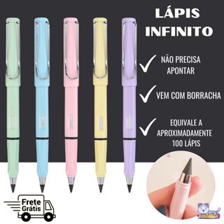 Kit 3/6/12 Lapis Infinito com borracha Kawaii Volta as aulas Material escolar em Oferta na Shopee