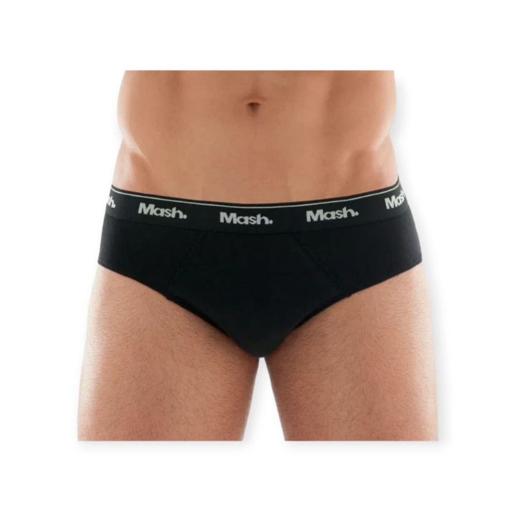 KIT 3 CUECAS SLIP ALGODÃO MASH REF:010.04