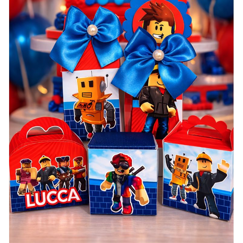 ROBLOX  Kit Caixinhas Personalizadas | Lembrancinhas de Festa Infantil | Aniversário Roblox | Festa Infantil