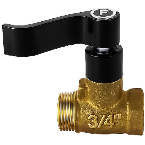 Registro Pressão Para Chuveiro 1416 - 3/4" - Serve Cano 25mm Preto 1/4 De Volta Preto em Oferta na Shopee