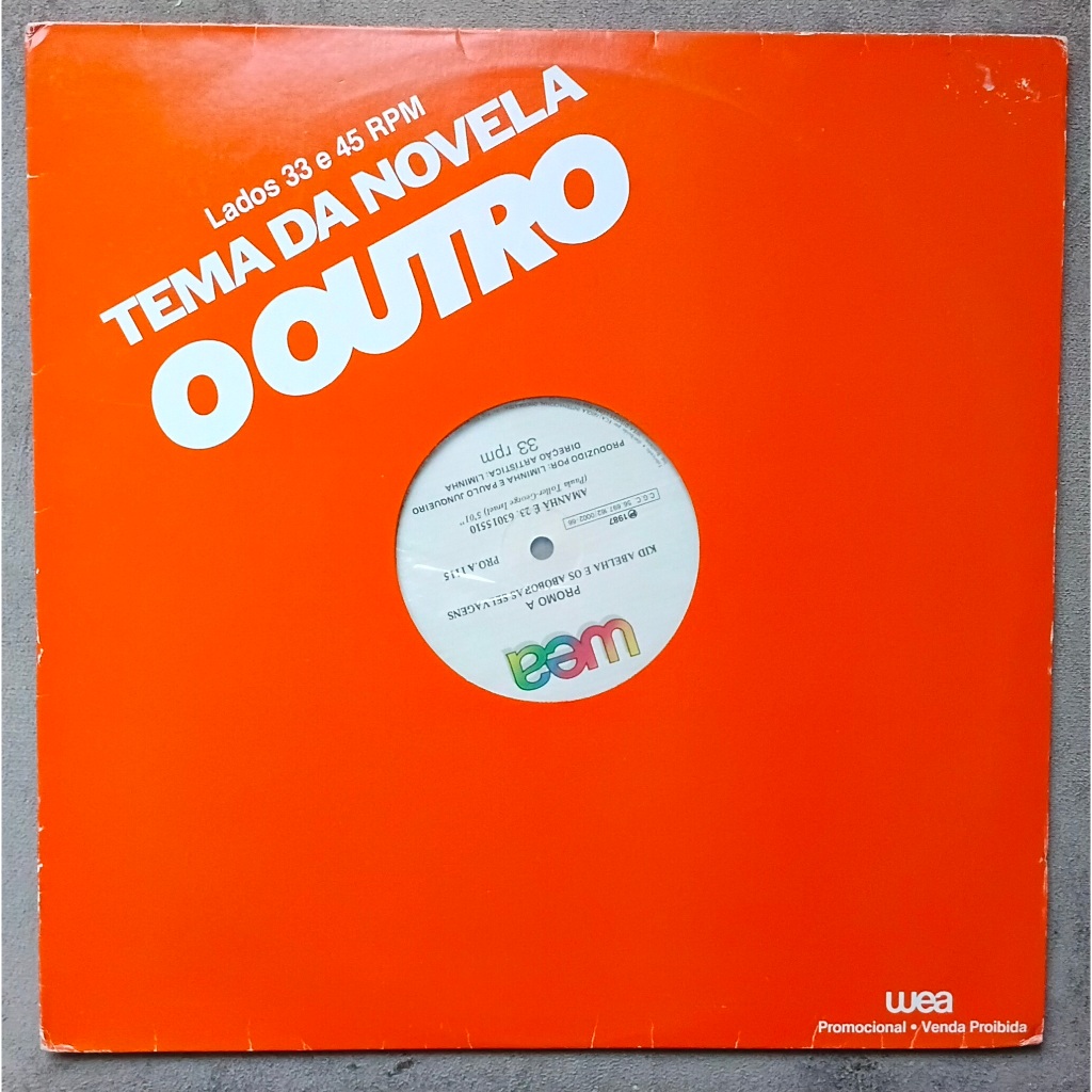 Lp Kid Abelha Promo Mix Amanhã é 23 vinil 1987 novela O OUTRO