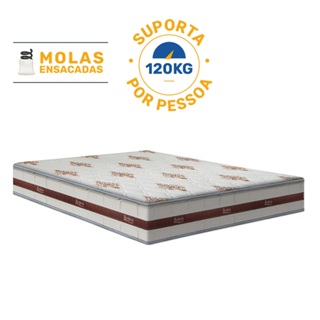 Colchão de Molas Ensacadas Anjos Classic Super King 193cm em Oferta na Shopee