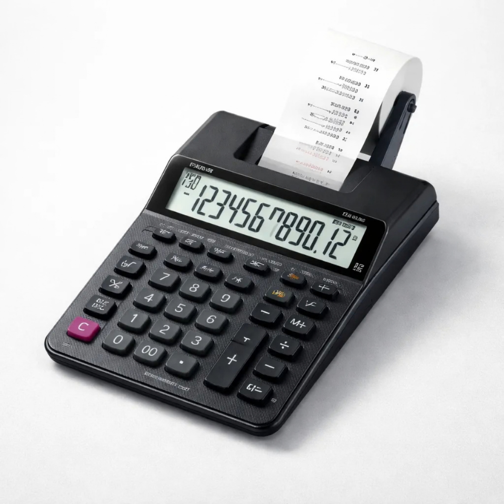 Calculadora Casio Hr-100rc Com Impressão Bobina De Mesa 12 D Preto