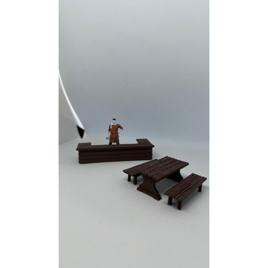 Kit taverna para Cenário RPG – Diorama e Wargame Escala 35-40mm