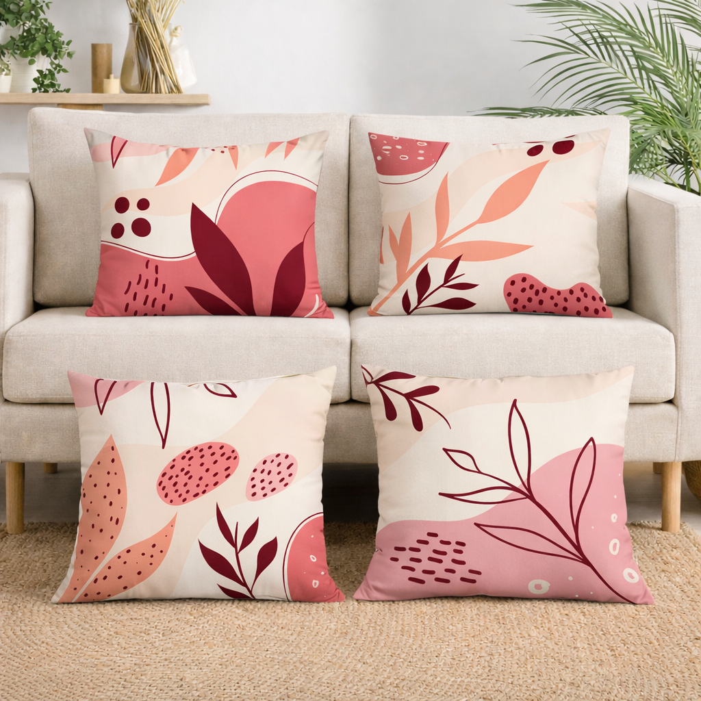 Kit com 4 Capas para Almofada Decorativas 45x45 Minimalista em Oferta na Shopee